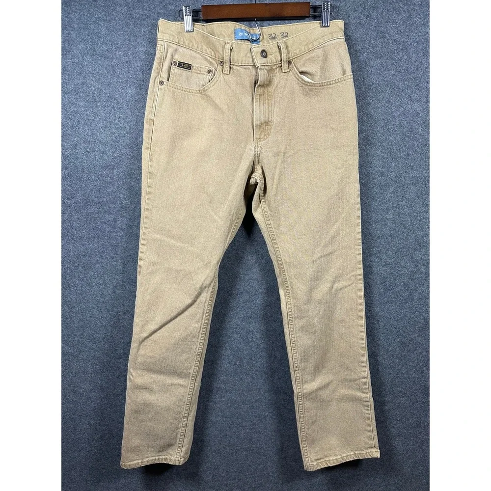 Lee Premium Select Classic Fit Straight Leg Jeans Tan‎ Khaki Mens 32x32